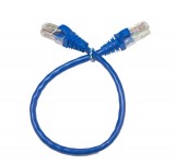 cabo de rede patch cord 50 cm 30cm azul conector rj45 injetado capa cat5e