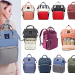 diversas cores com modelo lequeen mochila maternidade original menor