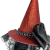 TIARA BRUXA LUXO VERMELHO DETALHES